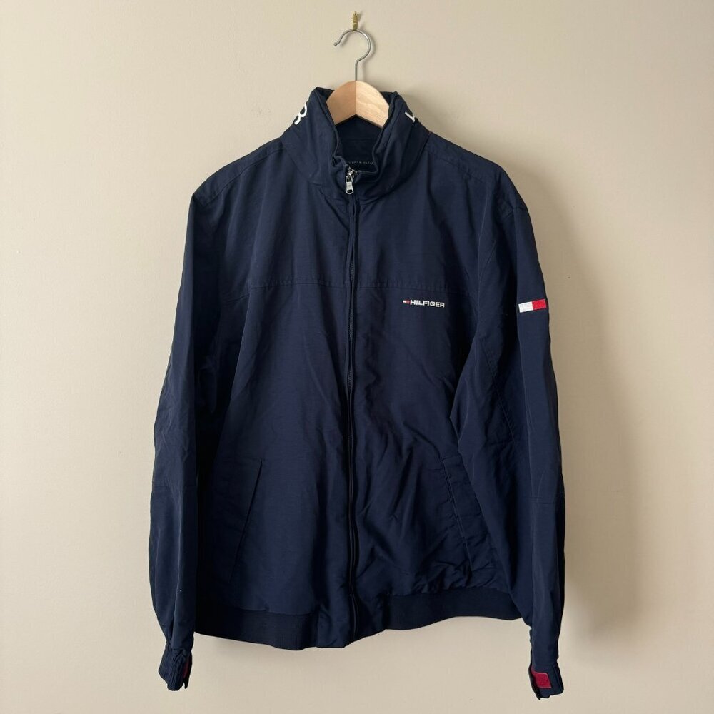 Tommy Hilfiger | Navy Blue Light Shell Transition Jacket - Size XL
